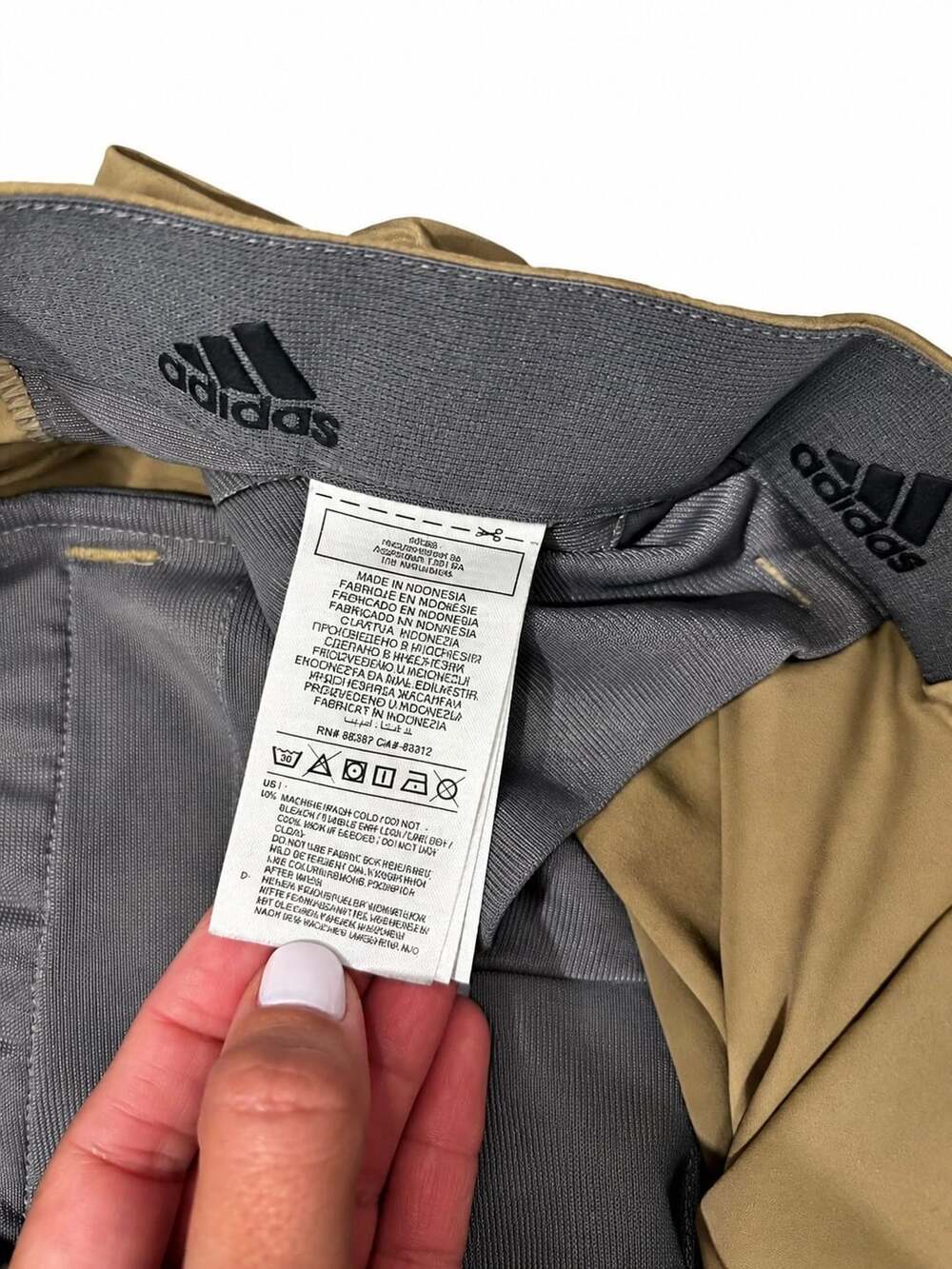 Adidas Primegreen Golf Shorts Size 36 Khaki - Picture 5 of 5